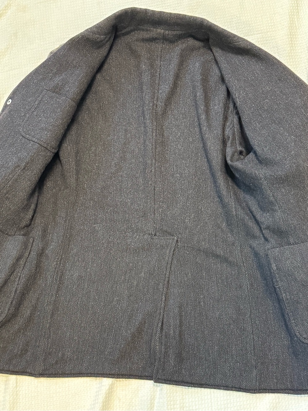 Dolce & Gabbana reversible made in Italy  Men's Gray Herringbone Blazer - Picture 4 of 14